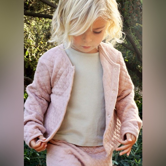 Pehr-Cozy Snap Front Jacket-Pale Pink - Picture 4 of 7